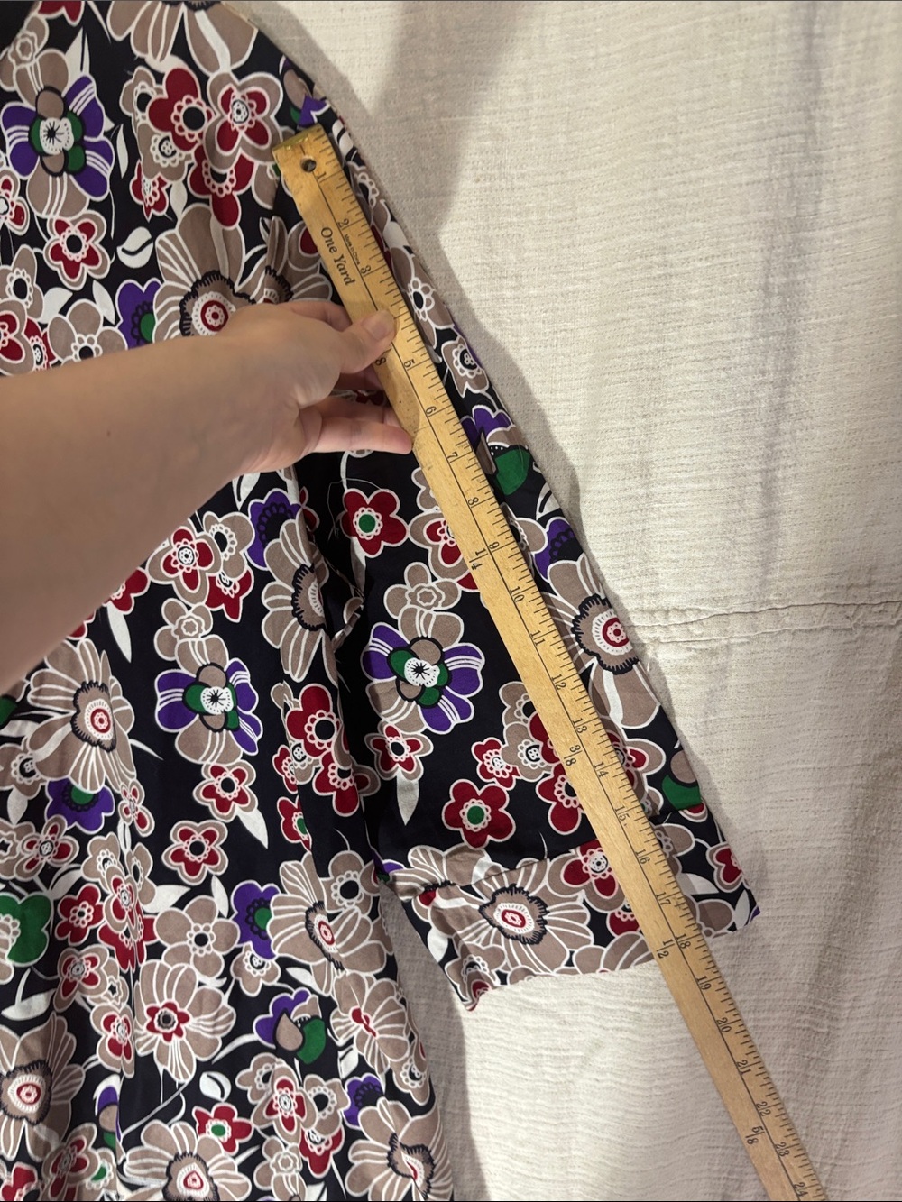 NWT Zuri Kenya “Oleander” Floral Shirtdress Jacket Size 1X 100% Cotton w/Pockets - Picture 8 of 10